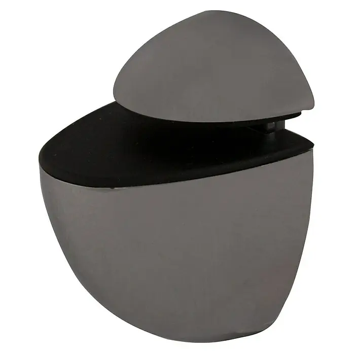 Storemax Bevestigingsclips Alpha Medium voor wandplanken - Chroom, Wandmontage, Belastbaarheid: 15 kg - Diagonaal zicht
