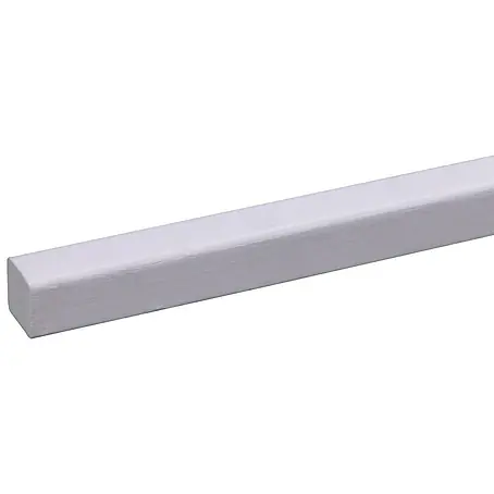 Glaslat Hardhout wit gegrond