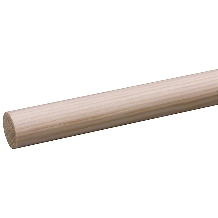 Ronde staaf - Diameter: 22 mm, Lengte: 270 cm, Grenen - Close-up