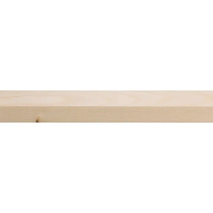 Houten lat Vuren Geschaafd - l x b x h: 210 cm x 27 mm x 18 mm, Vurenhout, Naturel - Close-up
