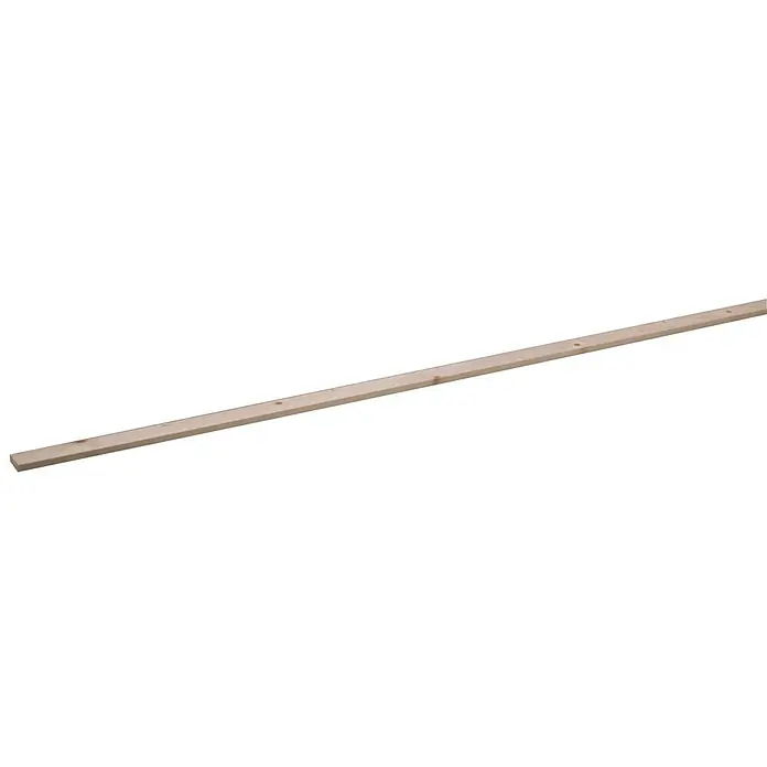 Houten lat Vuren Geschaafd - l x b x h: 210 cm x 36 mm x 12 mm, Vurenhout, Naturel - Close-up