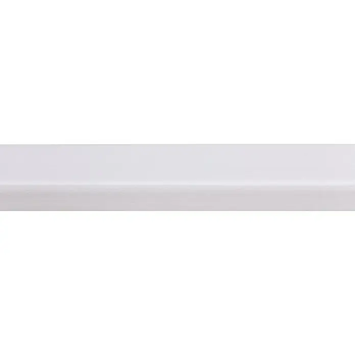 Glaslat Hardhout wit gegrond - Wit, 270 cm x 28 mm x 17 mm - Close-up