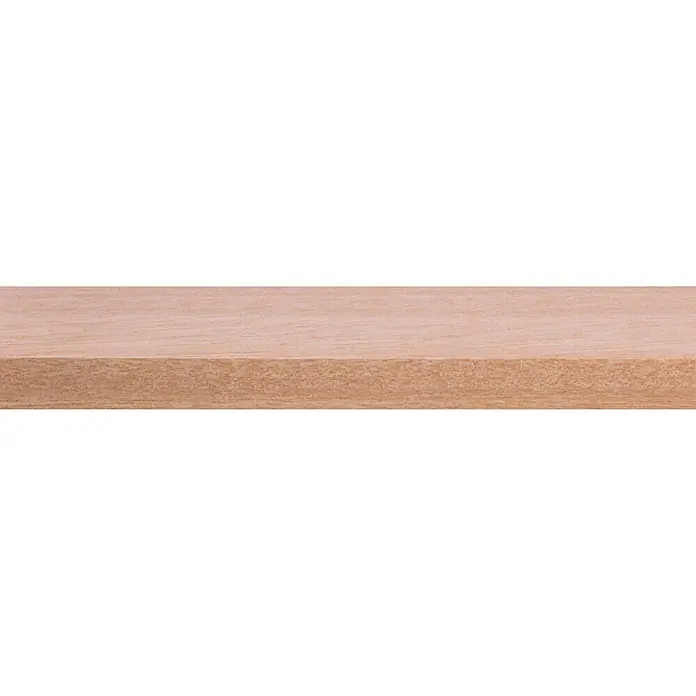 Houten lat Hardhout - l x b x h: 270 cm x 28 mm x 12 mm, Hardhout - Close-up