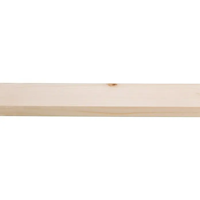 Houten lat Vuren Geschaafd - l x b x h: 210 cm x 44 mm x 12 mm, Vurenhout, Naturel - Close-up