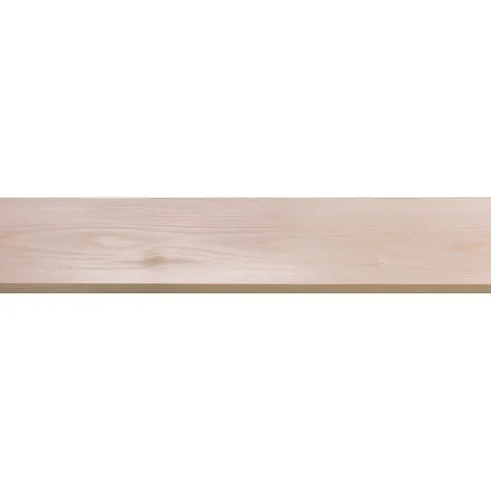 Houten lat Vuren Geschaafd - l x b x h: 210 cm x 93 mm x 7 mm, Vurenhout, Naturel - Close-up