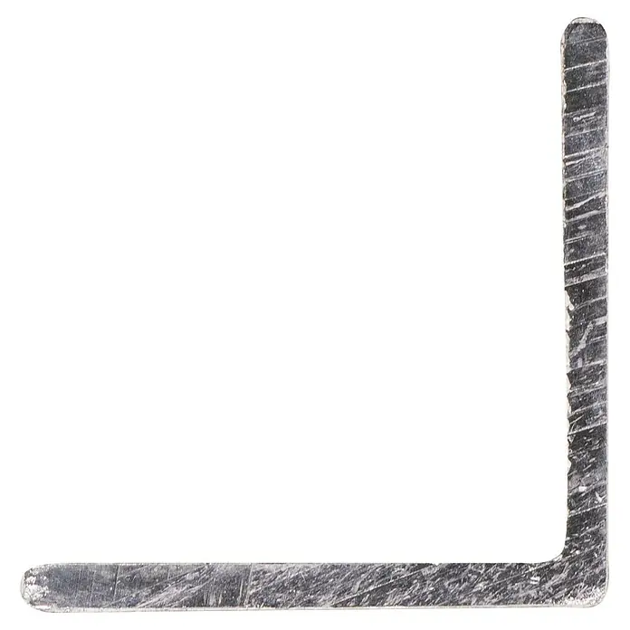 Hoekprofiel Alu - l x b x h: 200 cm x 20 mm x 20 mm, Aluminium, Wit - Bovenaanzicht