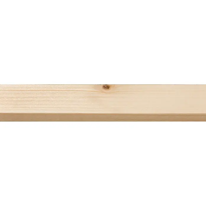 Houten lat Vuren Geschaafd - l x b x h: 270 cm x 36 mm x 7 mm, Vurenhout, Naturel - Close-up