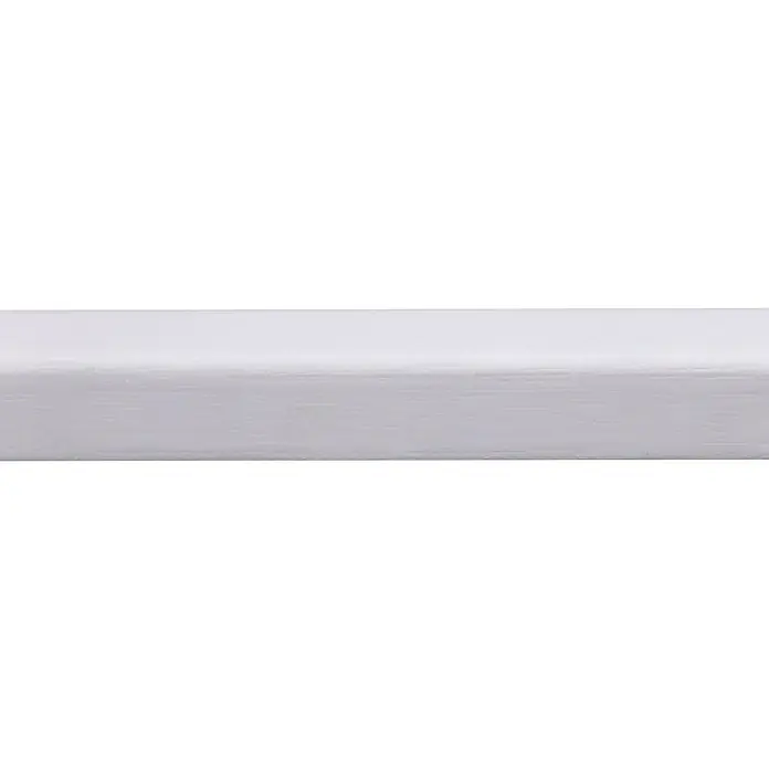 Glaslat Hardhout wit gegrond - Wit, 270 cm x 17 mm x 17 mm - Close-up