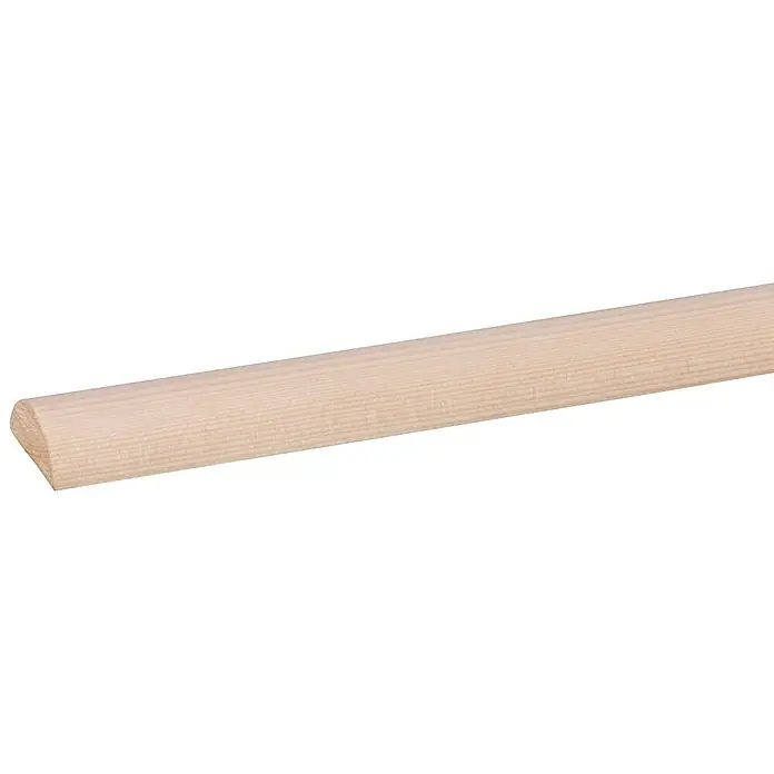 Halfronde staaf - 270 cm x 12 mm x 29 mm, Grenen - Close-up