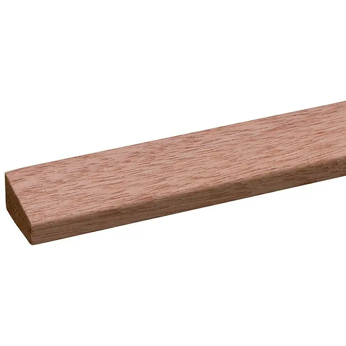 Glaslat Hardhout - 270 cm x 28 mm x 17 mm - Close-up