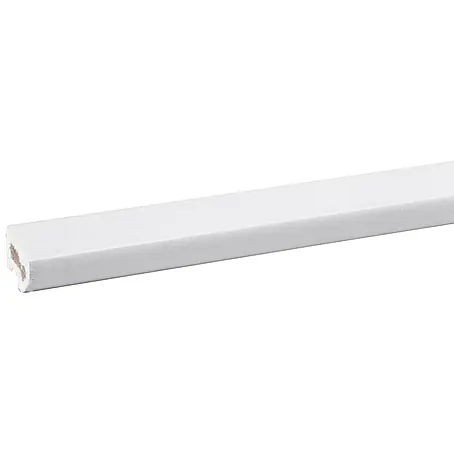 Glaslat Hardhout wit gegrond