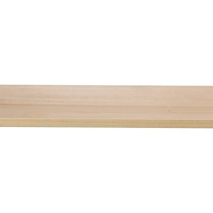Houten lat Vuren Geschaafd - l x b x h: 270 cm x 44 mm x 7 mm, Vurenhout, Naturel - Close-up