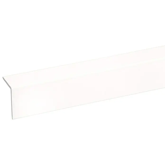 Hoekprofiel Alu - l x b x h: 200 cm x 15 mm x 20 mm, Aluminium, Wit - Close-up