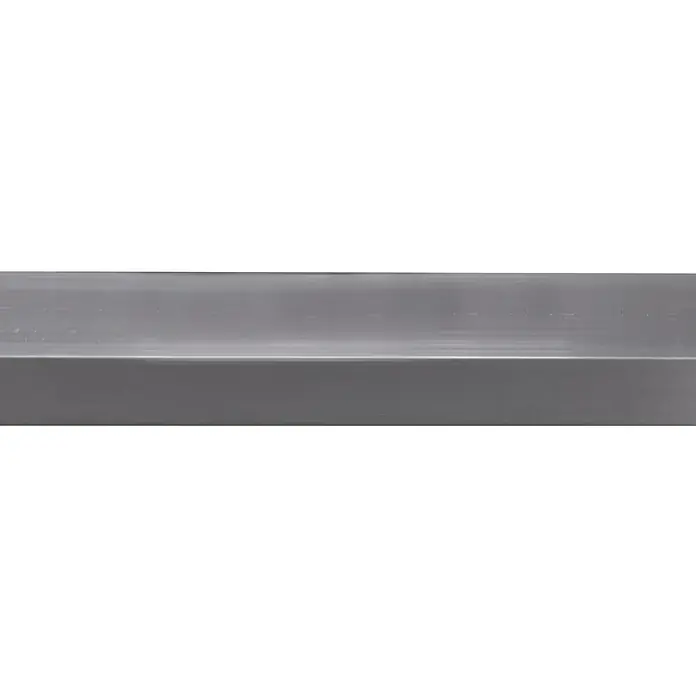 Rechthoekige buis Aluminium - Aluminium, 200 x 4 x 2 cm, Dikte: 2 mm - Close-up