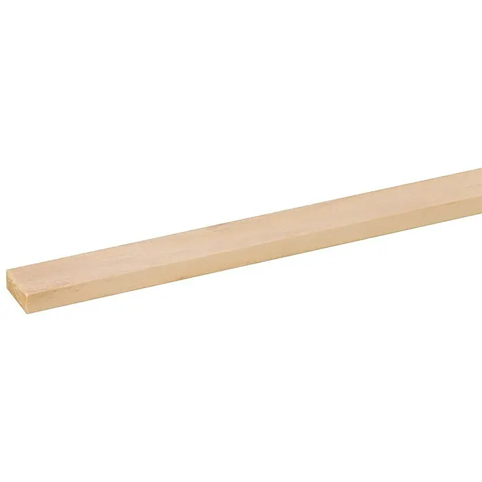 Houten lat Vuren Geschaafd - l x b x h: 210 cm x 18 mm x 7 mm, Vurenhout, Naturel - Close-up