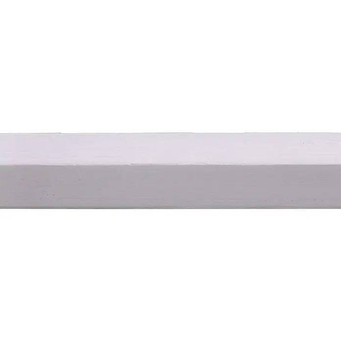 Glaslat Hardhout wit gegrond - Wit, 270 cm x 17 mm x 20 mm - Close-up