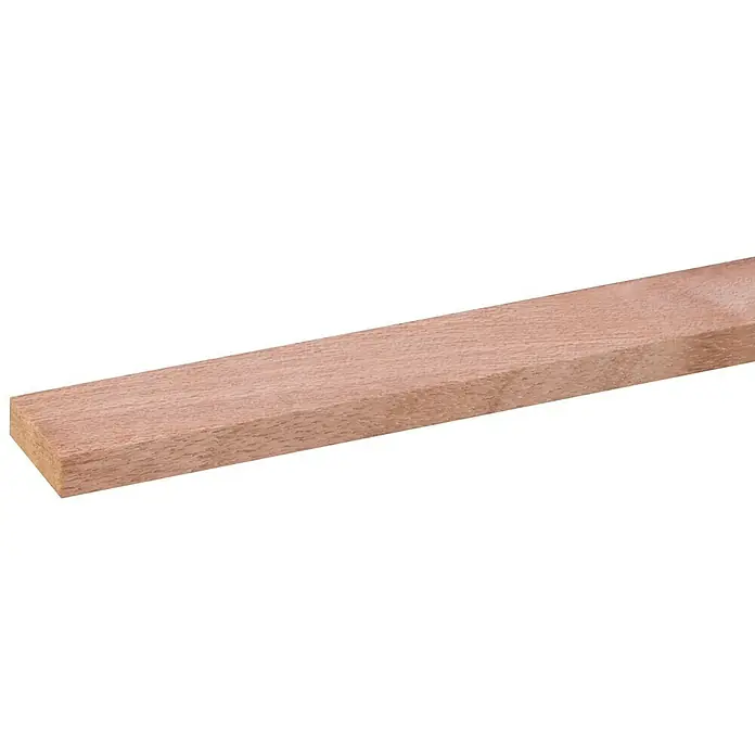 Houten lat Hardhout - l x b x h: 270 cm x 28 mm x 9 mm, Hardhout - Close-up