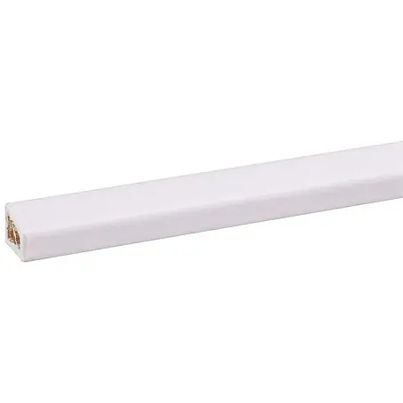 Glaslat Hardhout wit gegrond