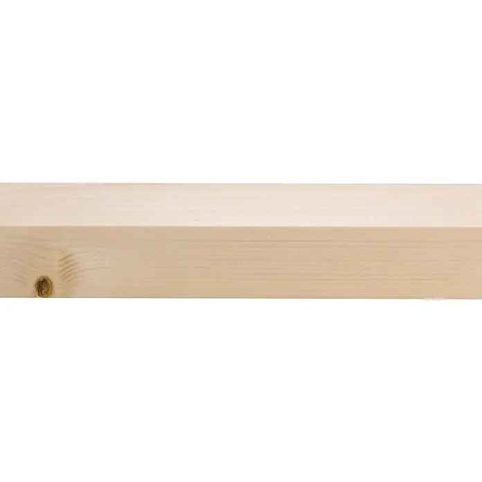 Houten lat Vuren Geschaafd Natuurlijk - l x b x h: 270 cm x 34 mm x 34 mm, Vurenhout, Naturel - Close-up