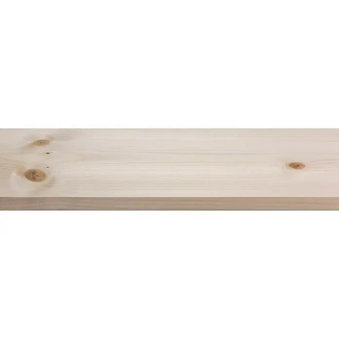 Houten lat Vuren Geschaafd Natuurlijk - l x b x h: 270 cm x 117 mm x 12 mm, Vurenhout, Naturel - Close-up