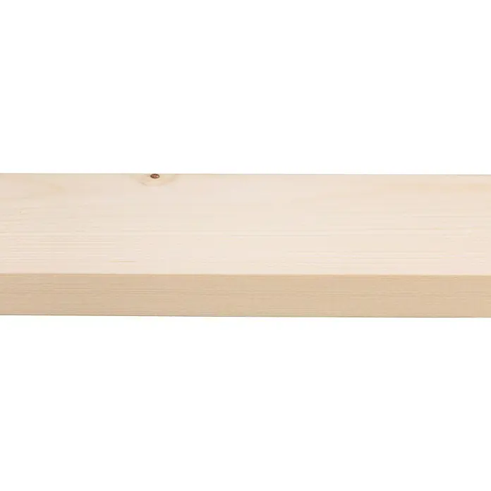 Houten lat Vuren Geschaafd Natuurlijk - l x b x h: 270 cm x 69 mm x 18 mm, Vurenhout, Naturel - Close-up