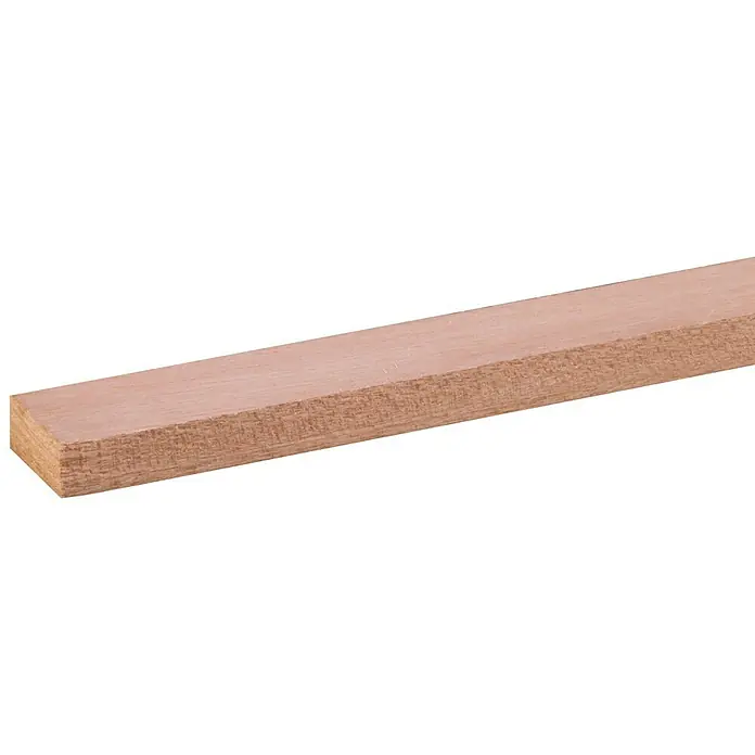Houten lat Hardhout - l x b x h: 270 cm x 28 mm x 12 mm, Hardhout - Close-up