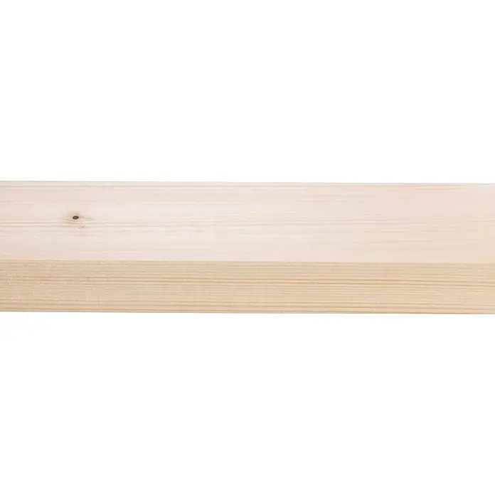 Houten lat Vuren Geschaafd Natuurlijk - l x b x h: 270 cm x 69 mm x 27 mm, Vurenhout, Naturel - Close-up