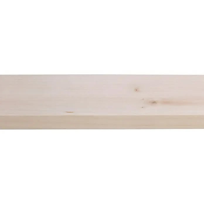 Houten lat Vuren Geschaafd - l x b x h: 270 cm x 56 mm x 12 mm, Vurenhout, Naturel - Close-up