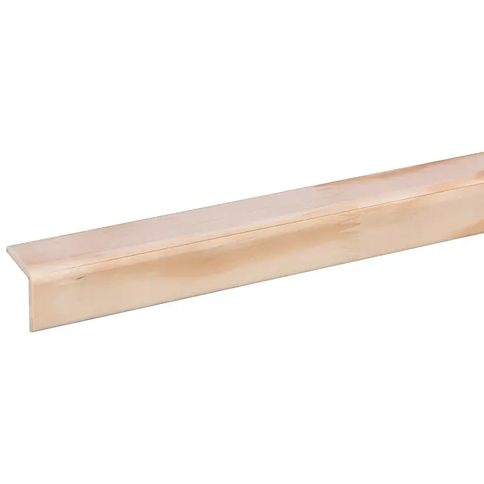 Hoekprofiel Hout - Grenen, l x b x h: 270 cm x 27 mm x 27 mm - Close-up