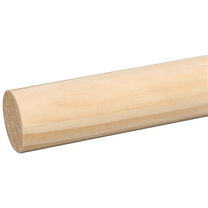 Ronde staaf - Diameter: 35 mm, Lengte: 270 cm, Grenen - Close-up