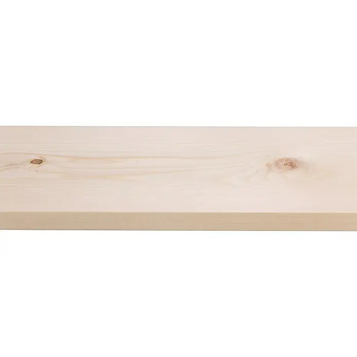 Houten lat Vuren Geschaafd Natuurlijk - l x b x h: 270 cm x 93 mm x 12 mm, Vurenhout, Naturel - Close-up