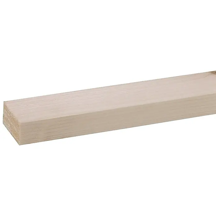 Houten lat Vuren Geschaafd - l x b x h: 210 cm x 36 mm x 18 mm, Vurenhout, Naturel - Close-up