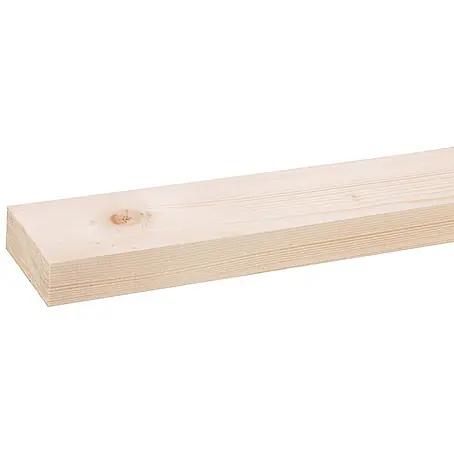 Houten lat Vuren Geschaafd Natuurlijk