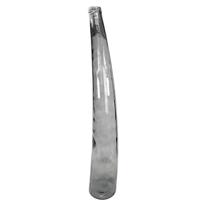 LED-Solarflasche - 20-flammig, Gedrehte Form, Dunkelgrau, Ø x H: 20 x 120 cm - Vorderansicht