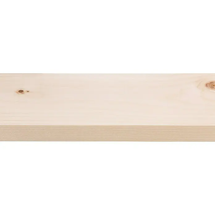 Houten lat Vuren Geschaafd Natuurlijk - l x b x h: 270 cm x 93 mm x 18 mm, Vurenhout, Naturel - Close-up