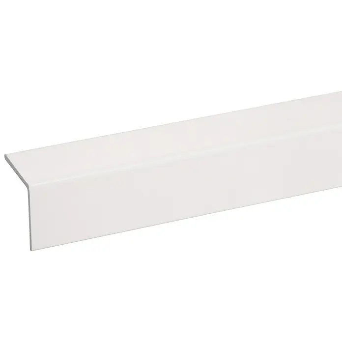 Hoekprofiel Alu - l x b x h: 200 cm x 20 mm x 20 mm, Aluminium, Wit - Close-up