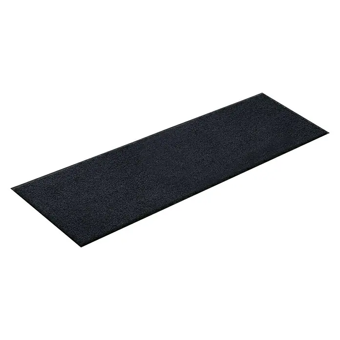 Astra Schmutzfangmatte Proper Tex - Uni, Schwarz, 90 x 250 cm, Material Nutzschicht: 100 % Polyamid - Diagonale Ansicht