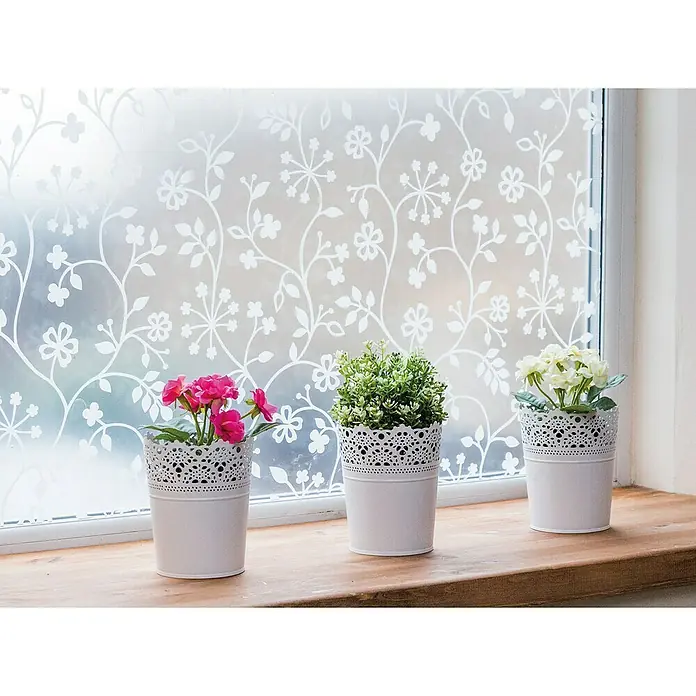 D-c-fix Static Glasfolie - 150 x 45 cm, Weiß, Tord, Statisch haftend - Stimmungsaufnahme