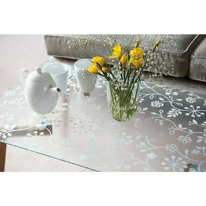 D-c-fix Static Glasfolie - 150 x 45 cm, Weiß, Tord, Statisch haftend - Stimmungsaufnahme