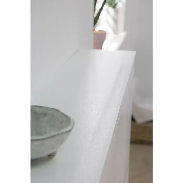 D-c-fix Lámina decorativa de piel - Uni, Blanco, 200 x 45 cm, Autoadhesivo - Foto ambiente