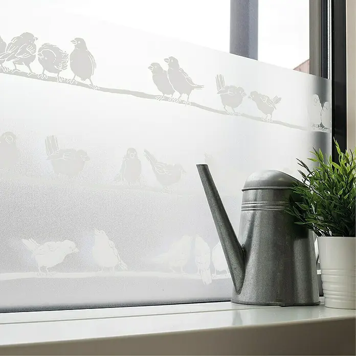 D-c-fix Static Premium Glasfolie Meterware - Breite: 45 cm, Filippa, Statisch haftend - Stimmungsaufnahme