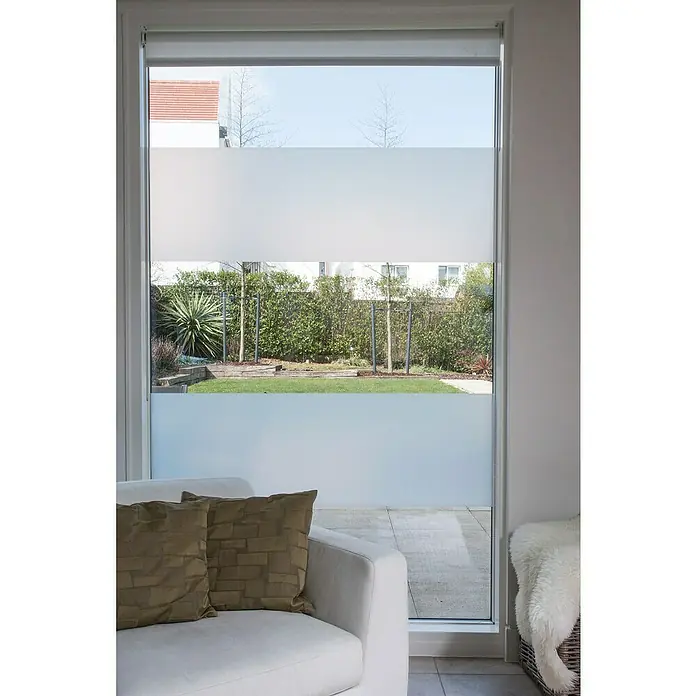 D-c-fix Static Glasfolie - 150 x 45 cm, Milchglas, Milky, Statisch haftend - Stimmungsaufnahme