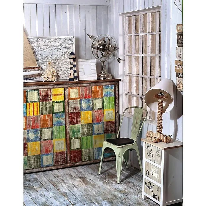 D-c-fix Dekore Patchwork-Klebefolie Bahia - L x B: 200 x 45 cm, Bahia, Bunt, Selbstklebend - Stimmungsaufnahme
