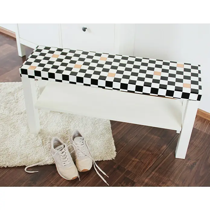 D-c-fix Black LINE Designfolie Monza - Monza, Schwarz, 200 x 45 cm, Selbstklebend - Stimmungsaufnahme