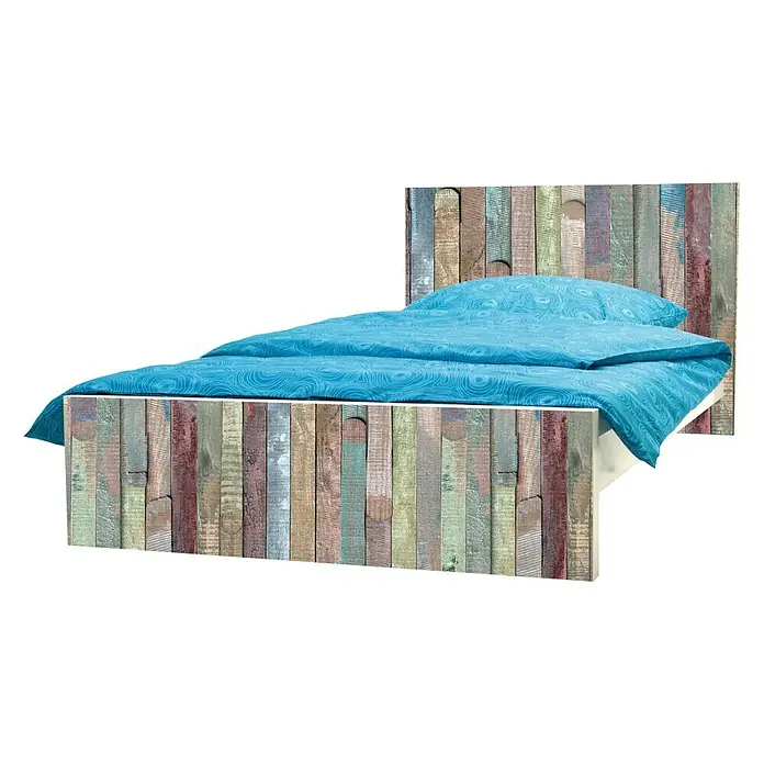 D-c-fix Dekore Holzoptikfolie - 150 x 45 cm, Rio, Bunt, Selbstklebend - Diagonale Ansicht
