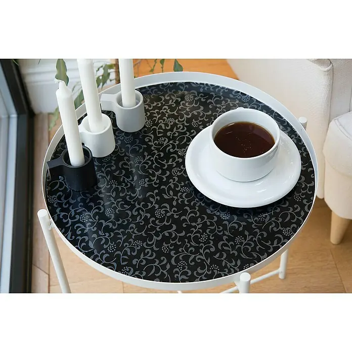 D-c-fix Trendyline Klebefolie - 150 x 45 cm, Schwarz, Allover Sonja, Selbstklebend - Stimmungsaufnahme