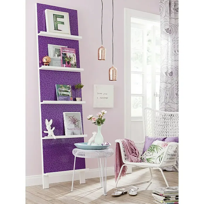 D-c-fix Trendyline Klebefolie - 150 x 45 cm, Purple, Allover Sonja, Selbstklebend - Stimmungsaufnahme