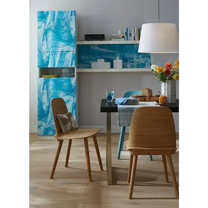 D-c-fix Trendyline Designfolie Murano - Murano, Blau, 150 x 45 cm, Selbstklebend - Stimmungsaufnahme