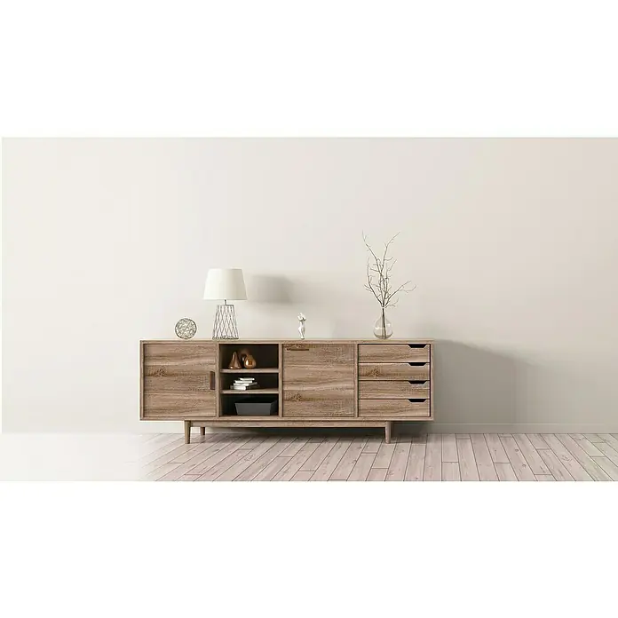 D-c-fix Holzoptikfolie Sonoma - L x B: 200 x 45 cm, Sonoma, Eiche Hell, Selbstklebend - Stimmungsaufnahme
