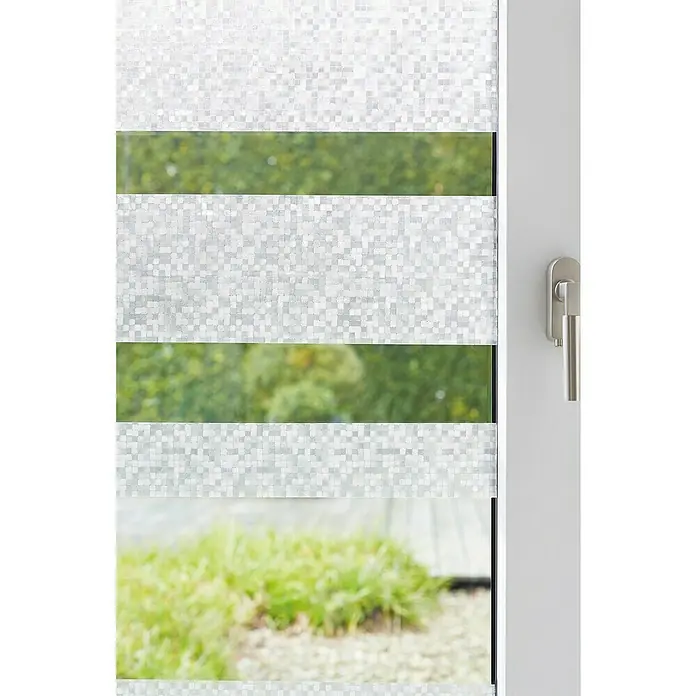D-c-fix StaticStripes Glasfolie - Sunrise, 200 x 7,5 cm, Statisch haftend - Detailaufnahme